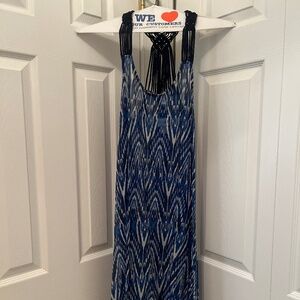 Royal Blue & White Profile By Gottex Beach Dress
